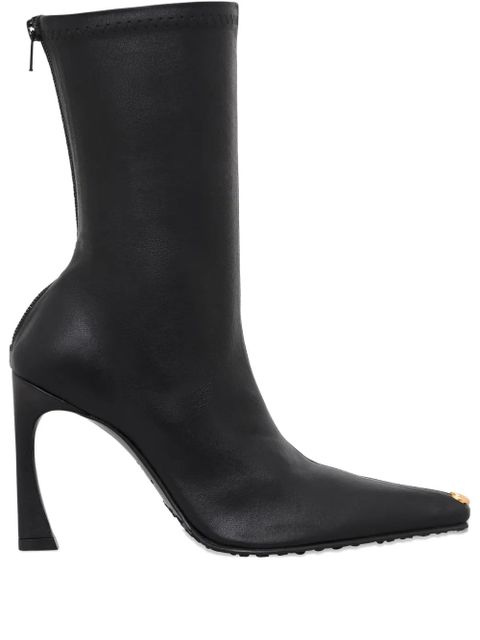 Marine Serre Ms Kiss smooth-leather boots - Black
