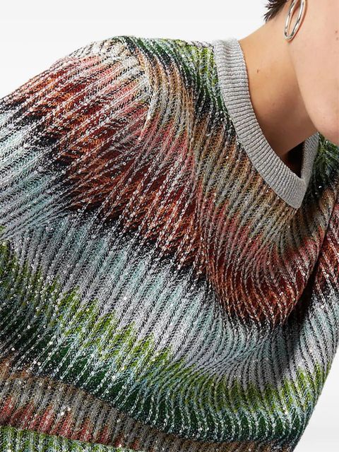 Missoni sequinned T-shirt - Green