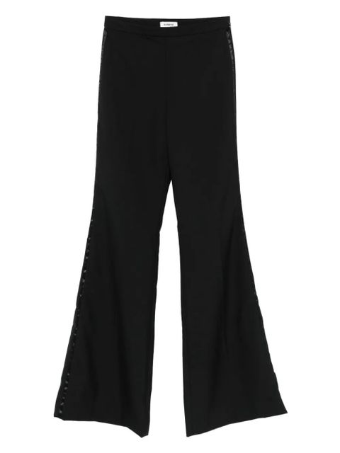 SANDRO wool blend flared trousers - Black - zdjęcie produktu nr 1