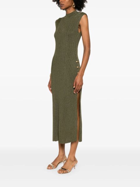 Aje ribbed midi dress - Green