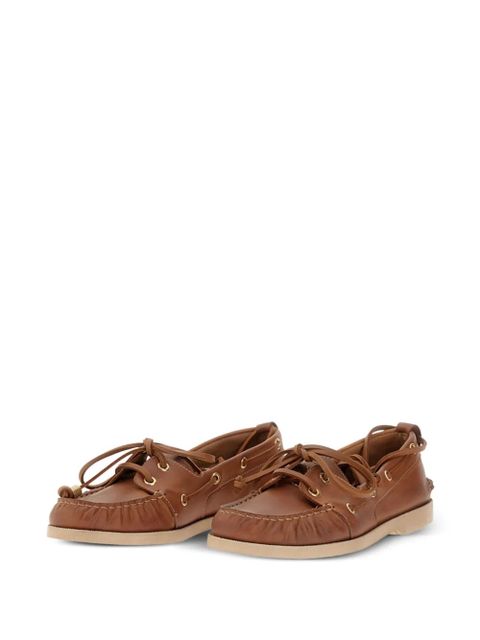 Golden Goose leather lace-up loafers - Brown - zdjęcie produktu nr 1