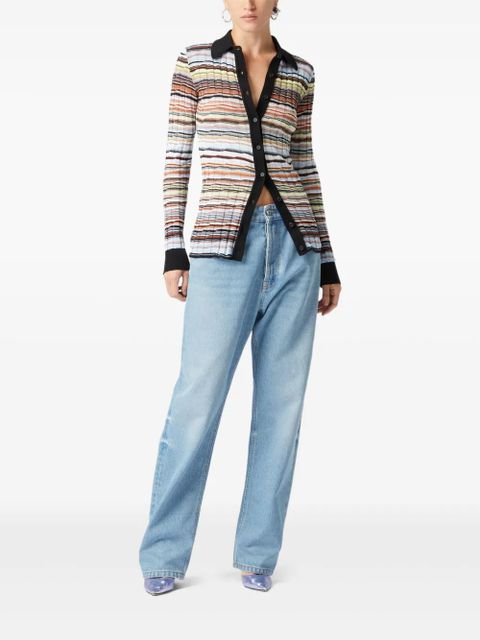 Missoni striped knitted shirt - Blue