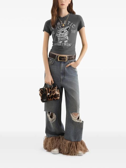 Dolce & Gabbana distressed feather jeans - Blue - zdjęcie produktu nr 2