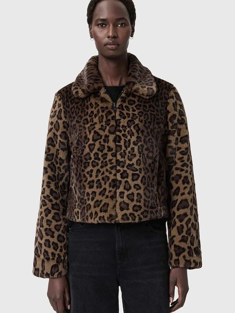 AllSaints kurtka kolor brązowy przejściowa W080OD - zdjęcie produktu nr 1