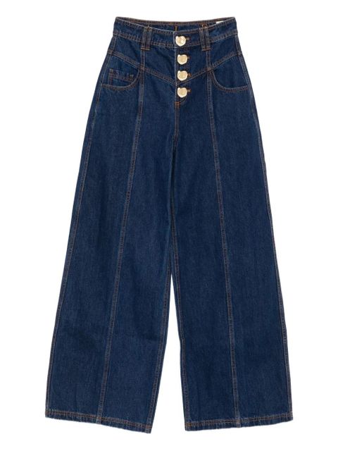 Aje Genesis buttoned panelled jeans - Blue - zdjęcie produktu nr 1