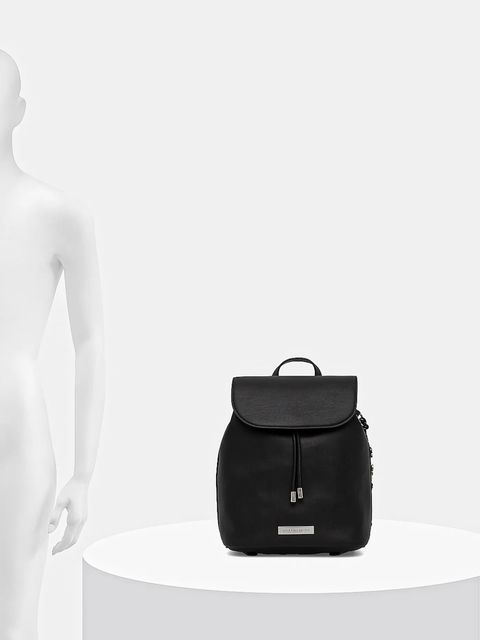 Karl Lagerfeld plecak IKON damski kolor czarny mały gładki B1W30002