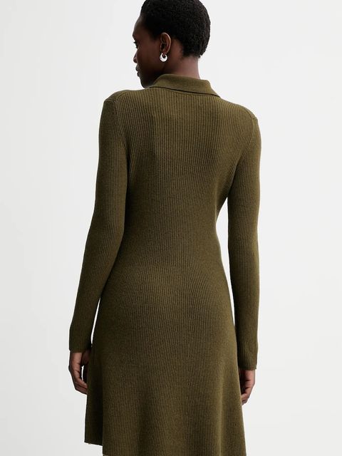 Marc O'Polo sukienka z dodatkiem wełny