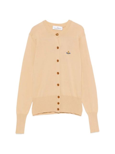 Vivienne Westwood logo-embroidered cardigan - Neutrals - zdjęcie produktu nr 1