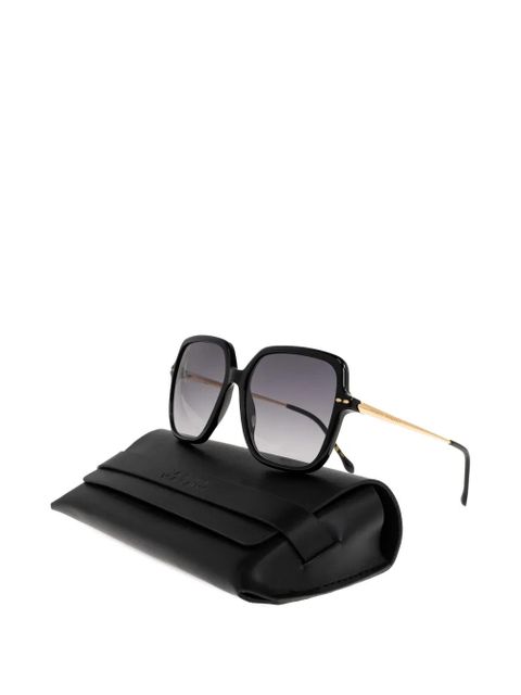 Isabel Marant Eyewear geometric-frame sunglasses - Black - zdjęcie produktu nr 2