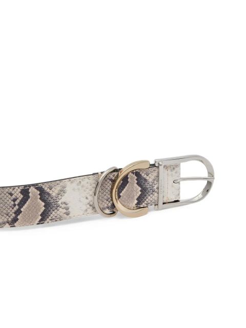 PINKO snakeskin buckle belt - Neutrals - zdjęcie produktu nr 2