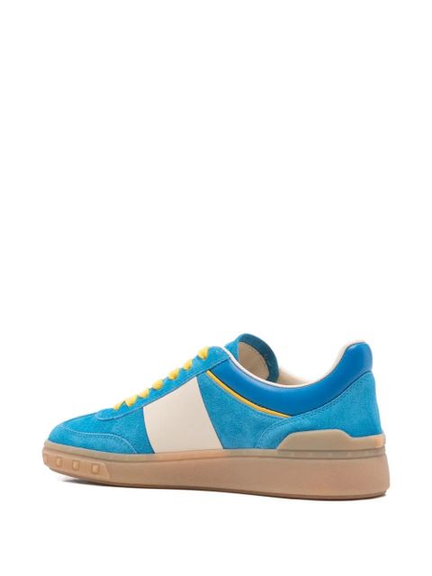 Valentino Garavani Upvillage panelled suede sneakers - Blue