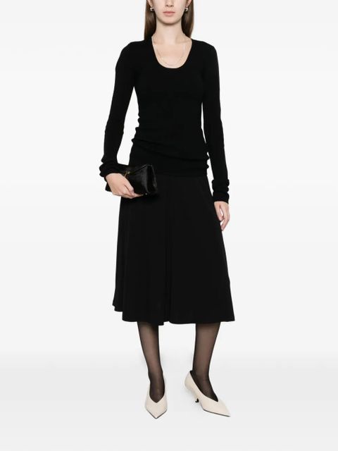 TOTEME merino knit sweater - Black