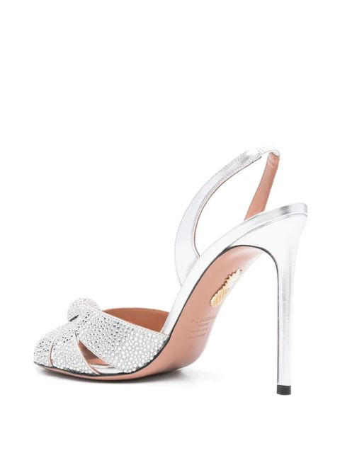 Aquazzura 105mm Italian Flirt sandals - Silver
