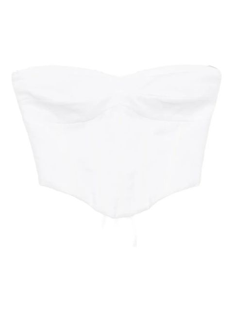 Reformation Pacie linen top - White - zdjęcie produktu nr 1