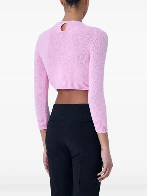 Jil Sander ribbed cropped sweater - Pink