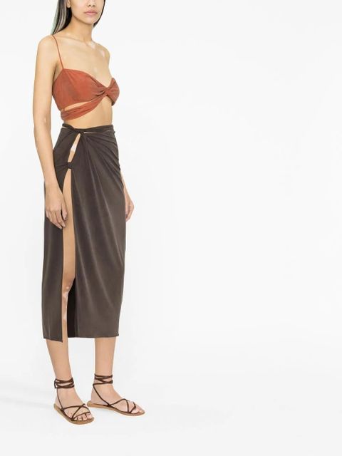 Jacquemus Le Bandeau asymmetric top - Red