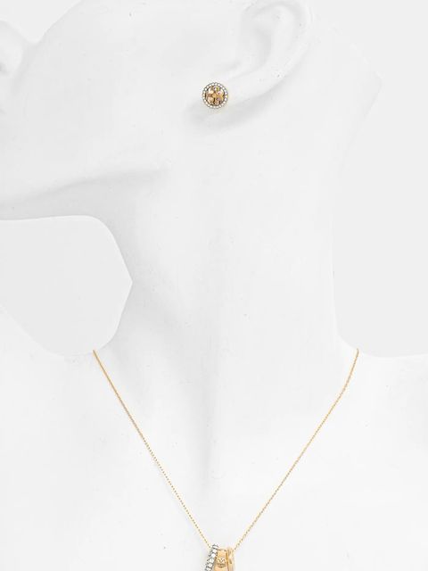 Tory Burch naszyjnik i kolczyki Miller Pave 2-pack 177663-783