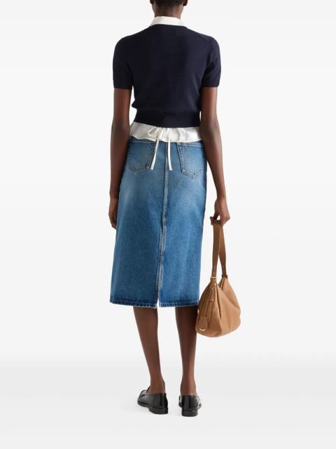 Prada denim midi skirt - Blue
