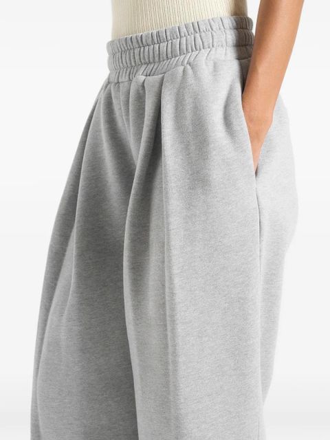 Manière De Voir Fanny pleated track pants - Grey