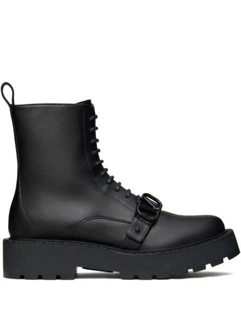 Valentino Garavani 45mm VLogo Signature combat boots - Black