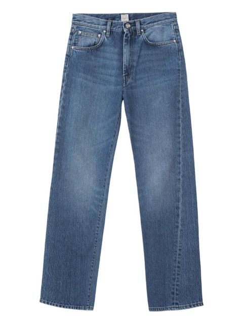 TOTEME logo-patch jeans - Blue - zdjęcie produktu nr 1