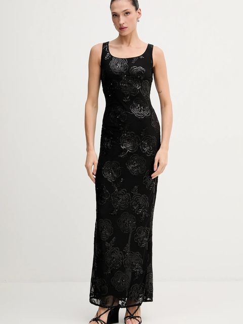 Rotate sukienka kolor czarny maxi dopasowana 115217100 - zdjęcie produktu nr 1