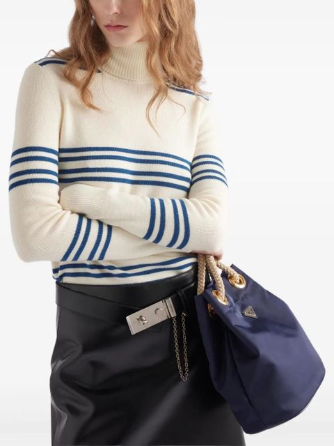 Prada roll-neck wool jumper - White