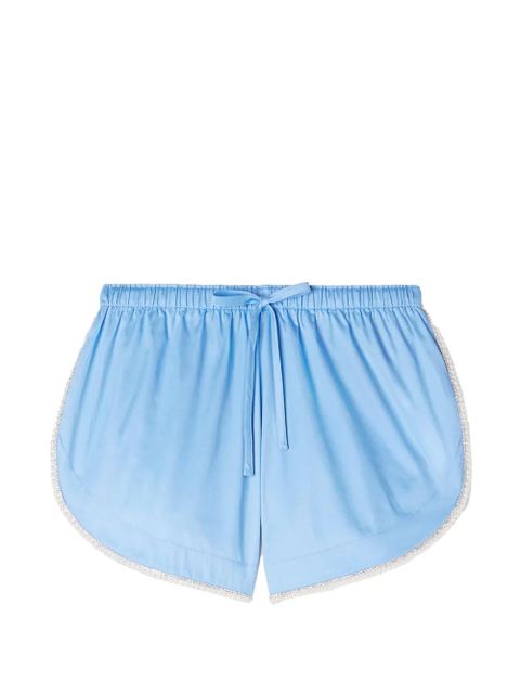 SANDRO beaded trim cotton shorts - Black - zdjęcie produktu nr 1