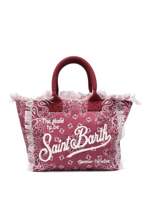 MC2 Saint Barth Vanity bandana-print frayed shoulder bag - Red - zdjęcie produktu nr 1
