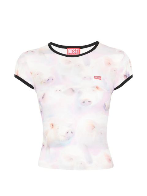 Diesel T-unkp printed T-shirt - White