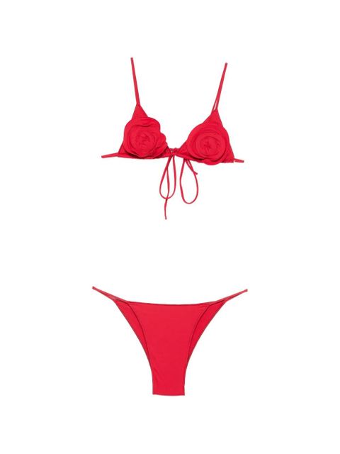 La Reveche Sanya floral-appliqué bikini - Red - zdjęcie produktu nr 1