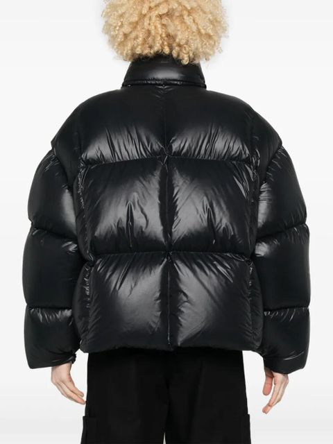 Jil Sander zip-up puffer jacket - Black
