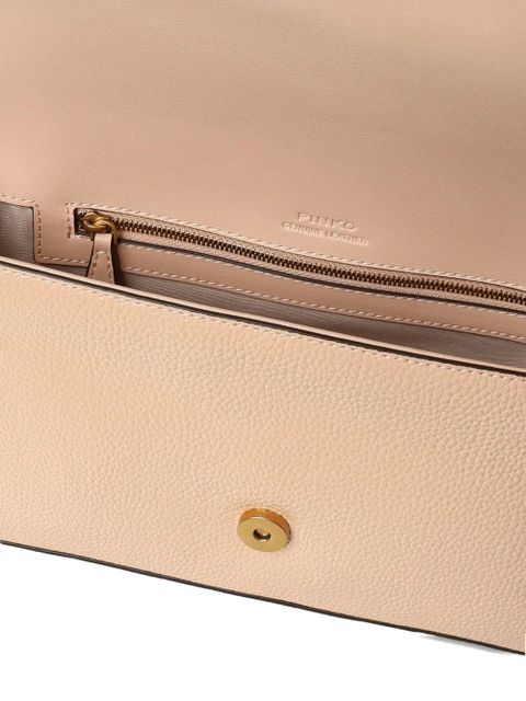 PINKO Love Birds leather shoulder bag - Neutrals