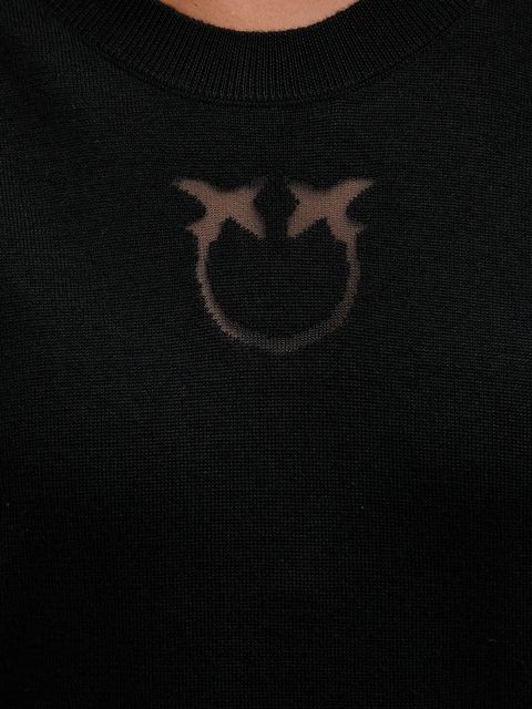 Pinko sweter damski kolor czarny lekki 105417 A18M