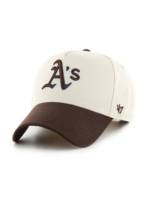 47 brand czapka z daszkiem bawełniana MLB Athletics Sure Shot kolor beżowy BCPTN-MDTTC18GWP-BN08 - zdjęcie produktu nr 1
