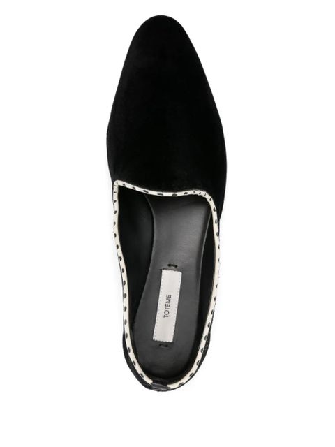 TOTEME velvet flats - Black - zdjęcie produktu nr 2