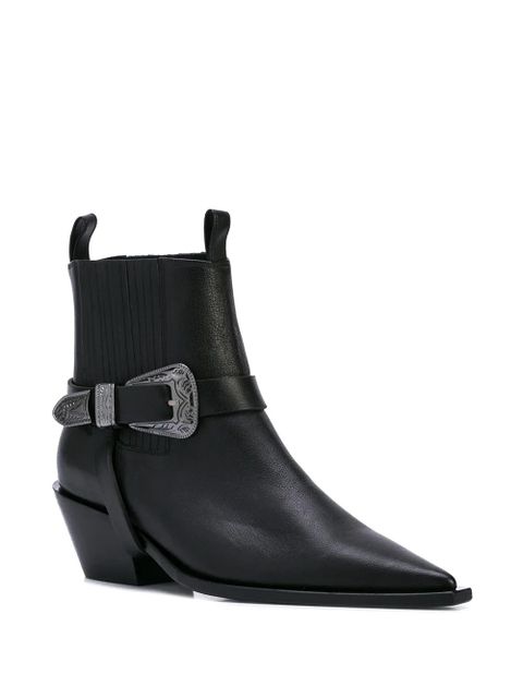 ANINE BING pointed ankle boots - Black