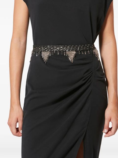 ISABEL MARANT Esnia leather belt - Black
