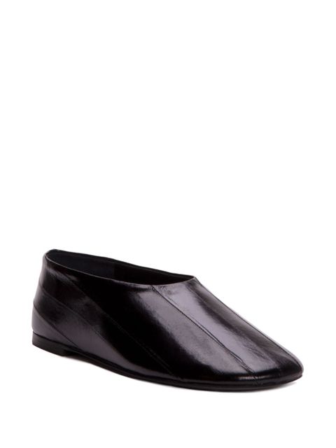 Proenza Schouler Glove eel-skin slippers - Black - zdjęcie produktu nr 2