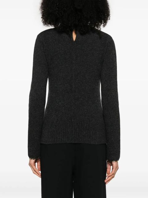 TOTEME Chain-Edge wool-cashmere jumper - Grey