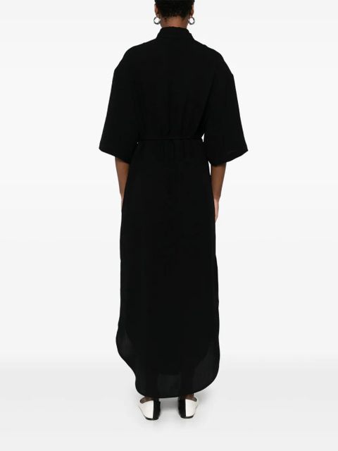 Nanushka belted shirt dress - Black
