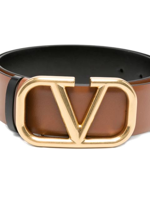 Valentino Garavani VLogo reversible belt - Brown