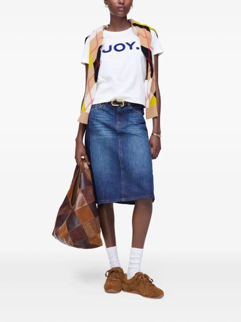 Marc Jacobs Joy velvet-logo T-shirt - White - zdjęcie produktu nr 2