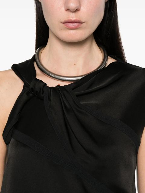 Jil Sander satin blouse - Black