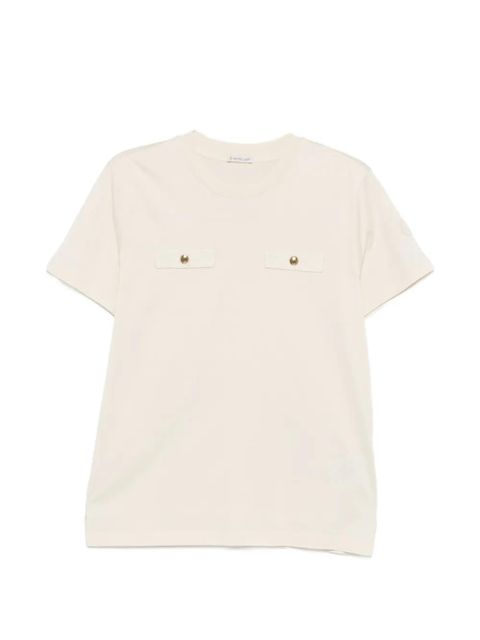 Moncler logo-detail T-shirt - Neutrals - zdjęcie produktu nr 1