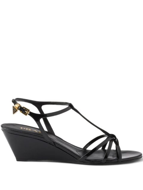 Prada patent leather sandals - Black - zdjęcie produktu nr 1