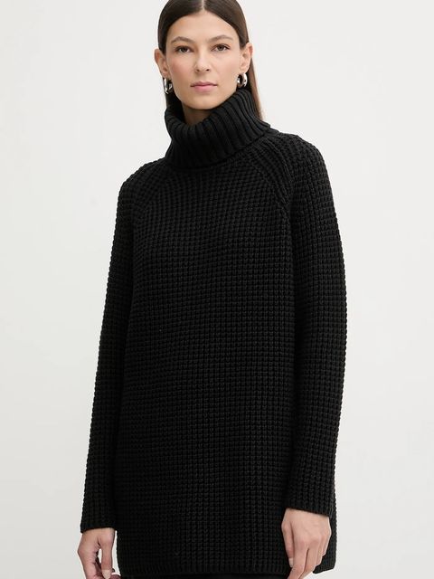 Marc O'Polo sweter damski kolor czarny ciepły z golfem 5000007659 - zdjęcie produktu nr 1