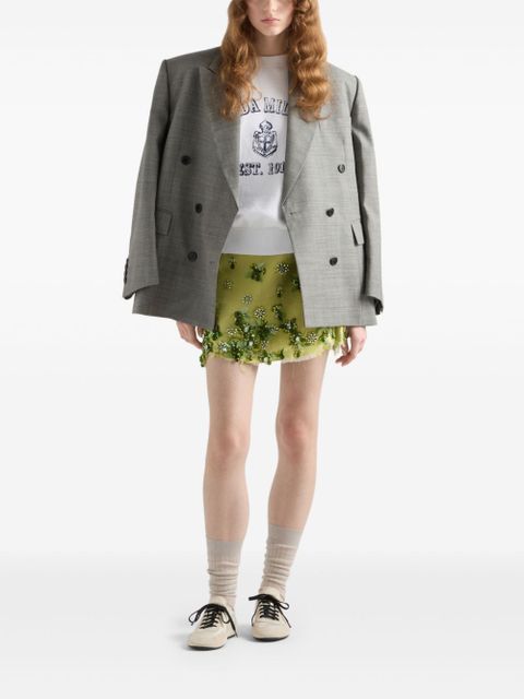 Prada cotton crew-neck sweatshirt - White - zdjęcie produktu nr 2