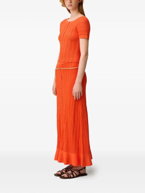 Claudie Pierlot button knitted top - Orange