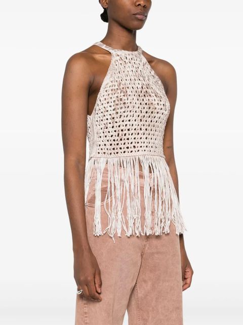 Blumarine open-knit top - Neutrals